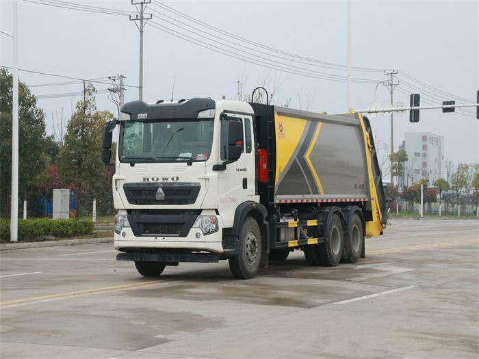 國(guó)六重汽豪沃后雙橋20方壓縮垃圾車(chē)